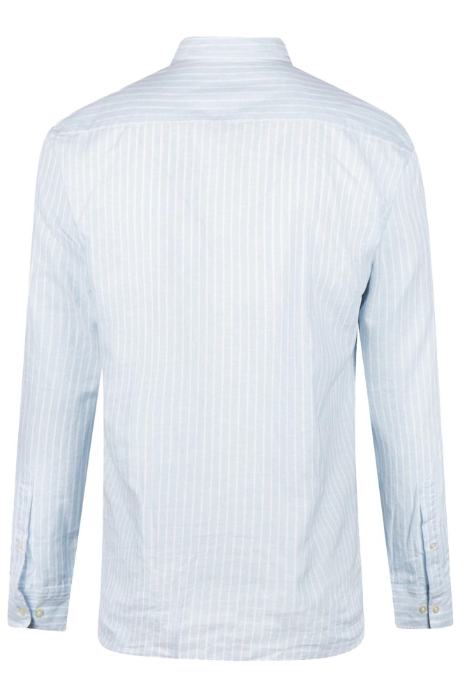 COTTON LINEN STRIPE SHIRT MM251 6001 11 2001 LIGHT BLUE